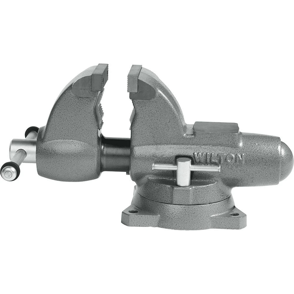 Wilton 28825 3-1/2" Combo Pipe/Bench Jaw Round Channel Vise W/ Swivel Base 2 Wilton 28825 3-1/2" Combo Pipe/Bench Jaw Round Channel Vise W/ Swivel Base – Image 2