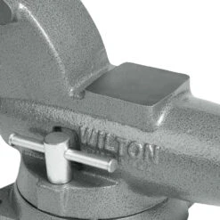 Wilton 28826 4-1/2" Combo Pipe/Bench Jaw Round Channel Vise W/ Swivel Base -3D Prima Boutique WLT 28826 3