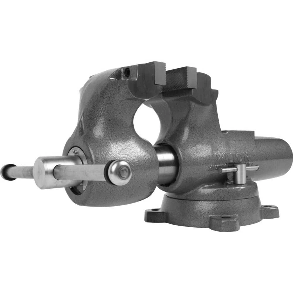 Wilton 28833 6" Machanist Durable Jaw Round Channel Vise W/ Swivel Base 1 Wilton 28833 6" Machanist Durable Jaw Round Channel Vise W/ Swivel Base