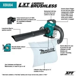 Makita XBU04ZV 18V X2 36V LXT Li-Ion Cordless Blower W/ Attachments - Bare Tool -3D Prima Boutique XBU04ZV 4