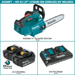 Makita XCU08PT 18V X2 36V 14" Li-Ion Brushless Top Handle Chain Saw Kit -3D Prima Boutique XCU08PT 3