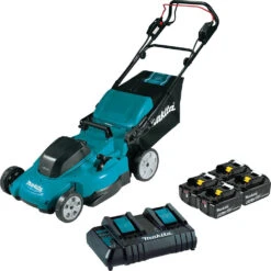Makita XML14CT1 18V X2 36V LXT 19" Self-Propelled Lawn Mower Kit W/ 4 Batteries