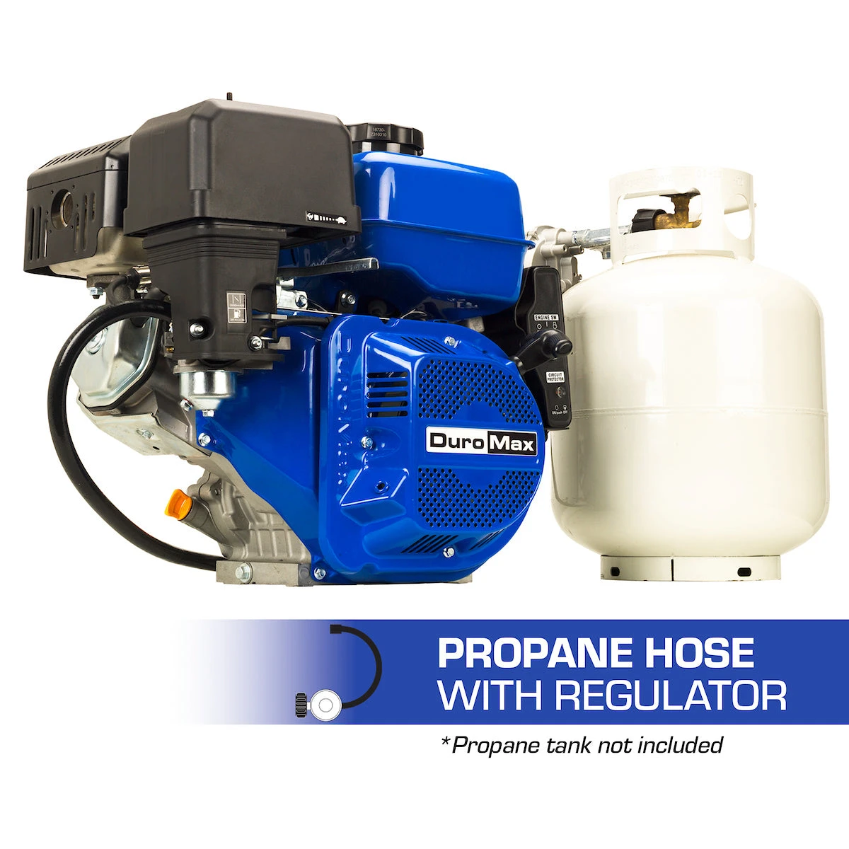 DuroMax XP18HPX 439cc 1" Shaft Recoil/Electric Start Horizontal Dual Fuel Engine 7 DuroMax XP18HPX 439cc 1" Shaft Recoil/Electric Start Horizontal Dual Fuel Engine – Image 7