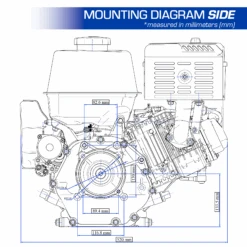 DuroMax XP20HPE 500cc 1-Inch Shaft Recoil/Electric Start Gasoline Engine -3D Prima Boutique XP20HPE 012