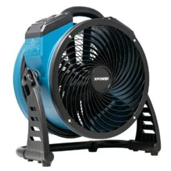 XPower FC-250AD 13” Brushless Air Circulator Utility Blower Fan W/ Power Outlets