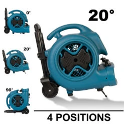 Xpower P-630HC 1/2 HP Air Mover W/ Telescopic Handle, Wheels, Carpet Clamp -3D Prima Boutique XPR P 630HC 9