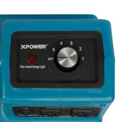 Xpower X-2480A-Blue 1/2 HP 2.8 Amp 550 CFM Professional HEPA Mini Air Scrubber -3D Prima Boutique XPR X 2480A Blue 4