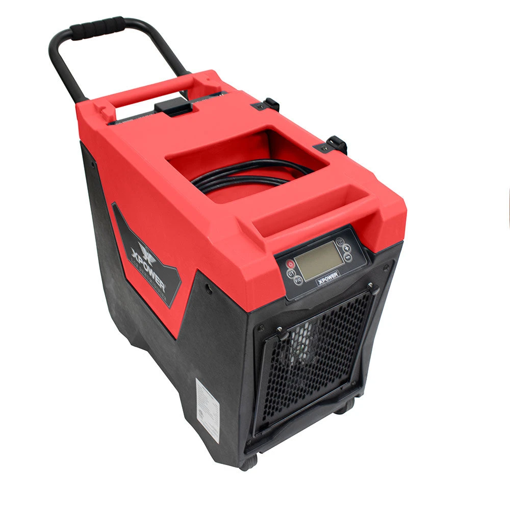 Xpower XD-85L2-Red 145-Pint LGR Commercial Dehumidifier Red W/ Purge Pump 6 Xpower XD-85L2-Red 145-Pint LGR Commercial Dehumidifier Red W/ Purge Pump – Image 6