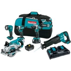 Makita XT507PT 18V LXT Li-Ion Brushless Cordless 5 Tool Combo5.0 Ah Kit
