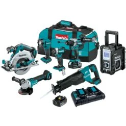 Makita XT707PT 18V LXT Li-Ion Brushless Cordless 7 Tool Combo 5.0 Ah Kit