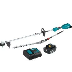 Makita XUX02SM1X2 18V LXT Li-Ion Couple Shaft Head Kit W/ 13" - 20" Attachments