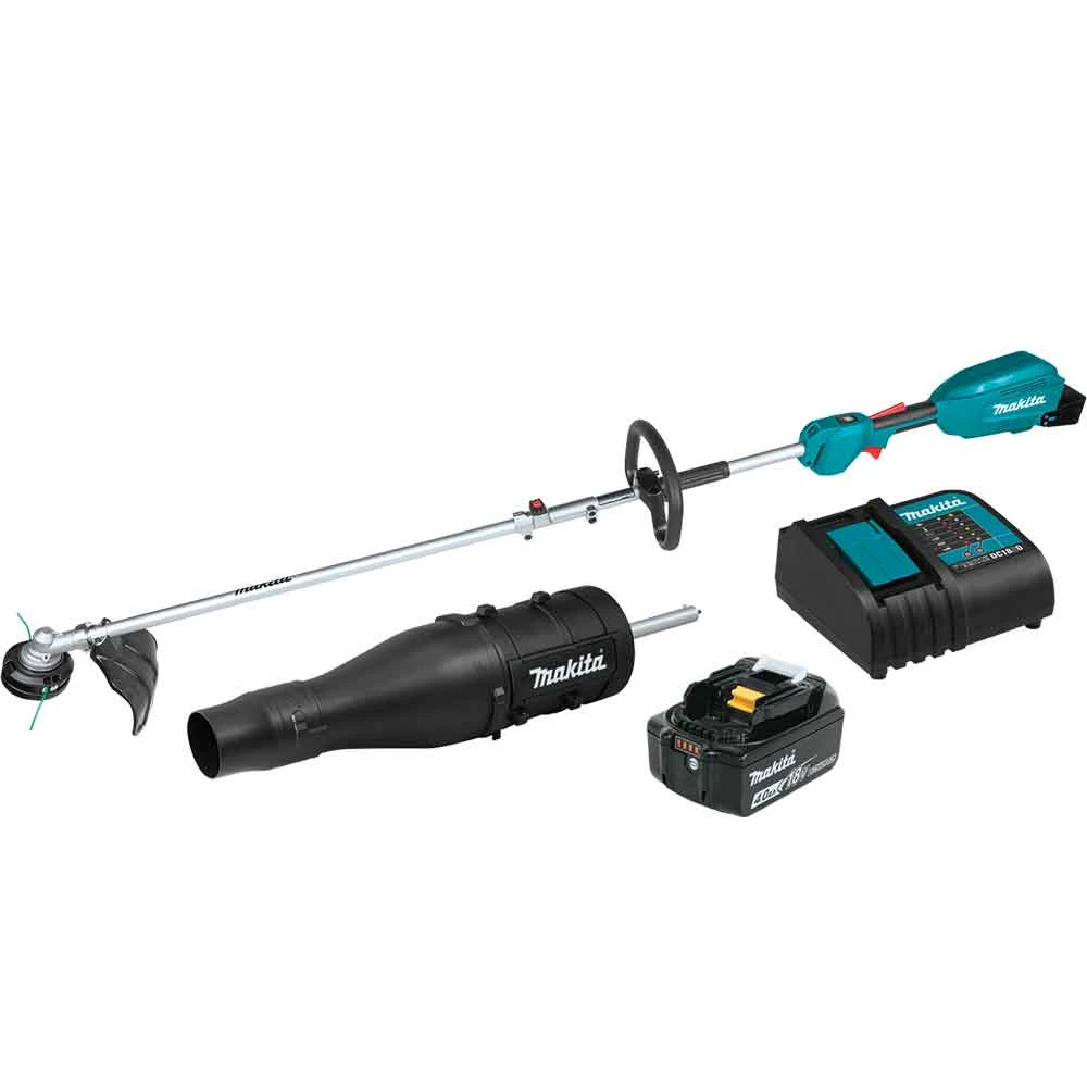 Makita XUX02SM1X3 18V LXT 13" Li-Ion String Trimmer/Blower Attachment Combo Kit 1 Makita XUX02SM1X3 18V LXT 13" Li-Ion String Trimmer/Blower Attachment Combo Kit