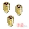 Zimple3D - Bambu Lab Série P1/X1 - Buse Laiton 0,2 Mm (Nozzle) - Lot De 3