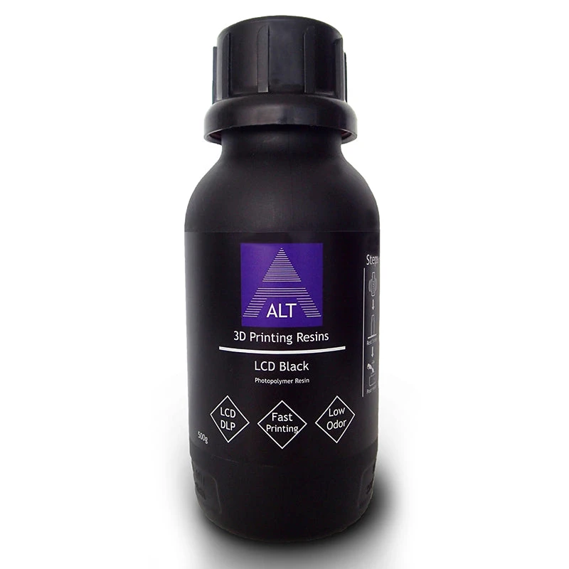 ALT 3D Printing - Resin LCD - Black (noir) - 500 G 1 ALT 3D Printing - Resin LCD - Black (noir) - 500 G