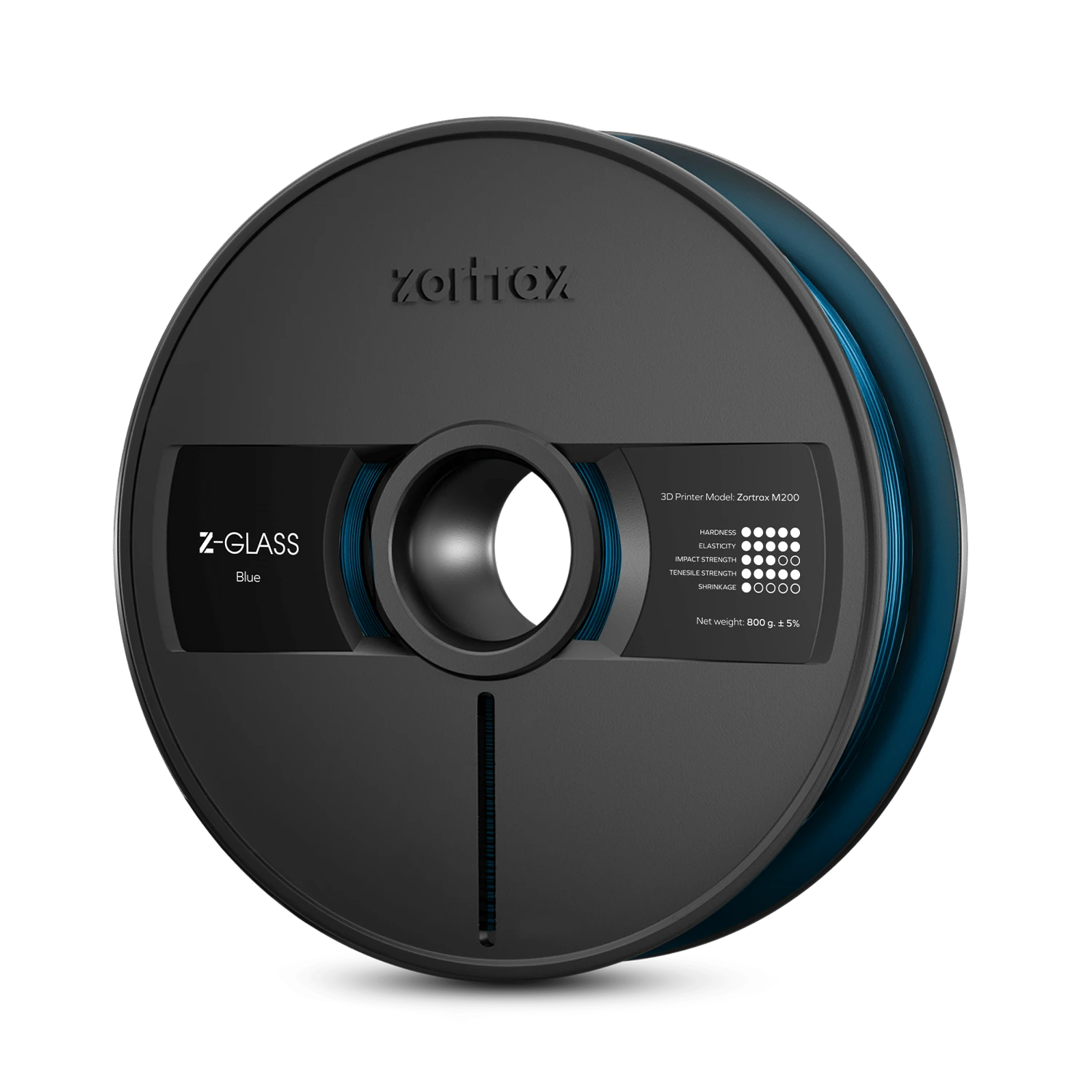 Zortrax - Z-GLASS - Bleu (Blue) - 1.75 Mm - 2 Kg 1 Zortrax - Z-GLASS - Bleu (Blue) - 1.75 Mm - 2 Kg