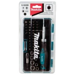 Makita B-50289 Durable Multi Assorted Fastening Ratchet And Bit Set - 47pc -3D Prima Boutique b 50289 4 fe8fdc06 7bab 4c65 a202 ea068ad7c600