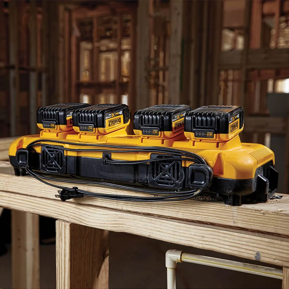 DeWALT DCB104 4 Port Durable Multiport Recharging Simultaneous Fast Charger 5 DeWALT DCB104 4 Port Durable Multiport Recharging Simultaneous Fast Charger – Image 5