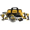 DeWALT DCK594P2 20V 5-Tool Drill/Impact Driver/Saws And Light Combo Kit