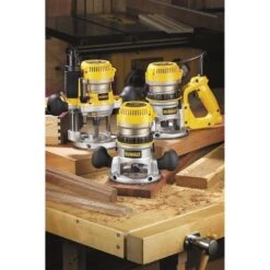 DeWALT DW618B3 2.25HP D-Handle Plunge Fixed Base Router Tool Kit - DW618 -3D Prima Boutique dw618b3 3