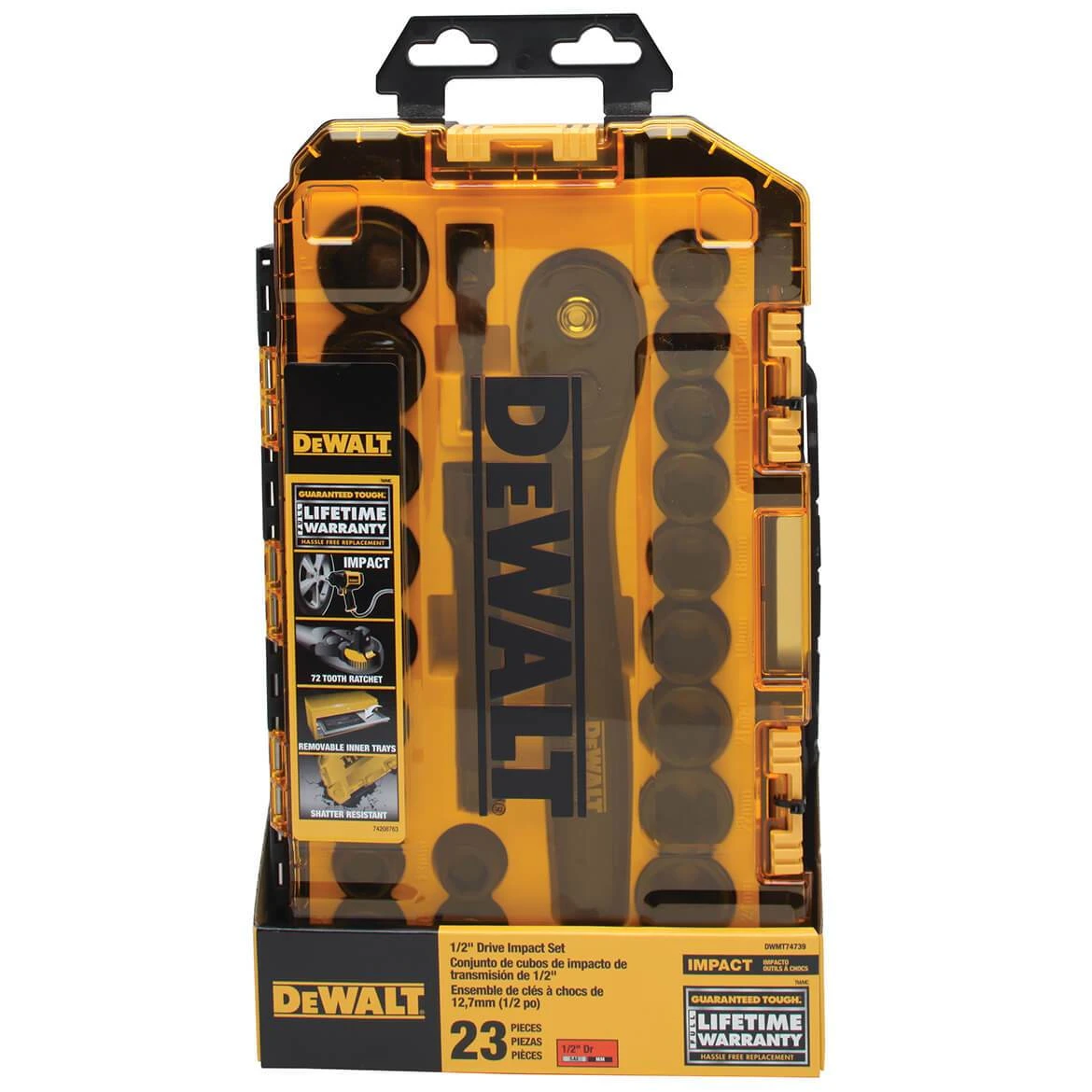 DeWALT DWMT74739 1/2-Inch Drive Combination Impact Socket Set - 23pc 2 DeWALT DWMT74739 1/2-Inch Drive Combination Impact Socket Set - 23pc – Image 2