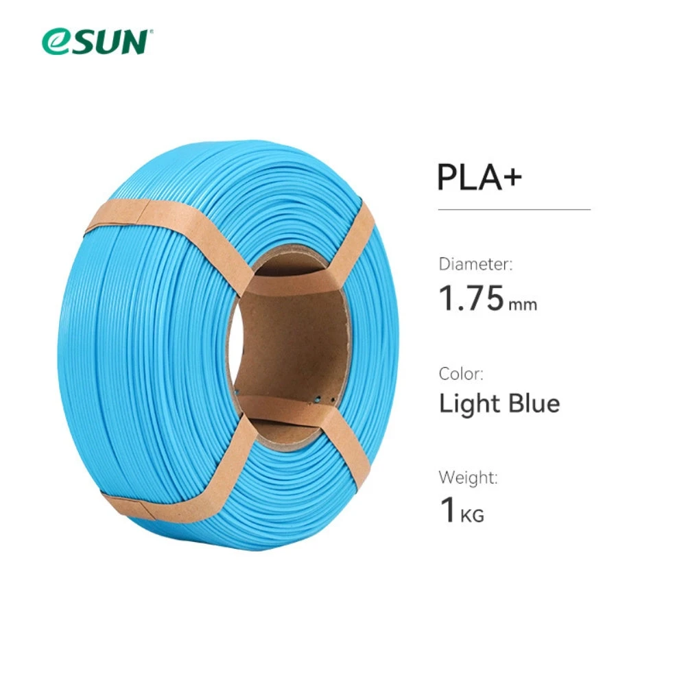ESun - PLA+ - Bleu Clair (Light Blue) - 1,75 Mm - 1 Kg Refill 1 ESun - PLA+ - Bleu Clair (Light Blue) - 1,75 Mm - 1 Kg Refill