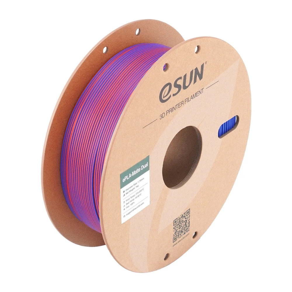 ESun - EPLA Matte - Dual Colors - Rouge Bleu (Red Blue) - 1,75 Mm - 1 Kg – Image 4