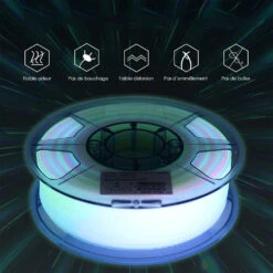 ESun - Luminous PLA - Luminous-Rainbow - 1,75 Mm - 1 Kg -3D Prima Boutique eSun Luminous 02