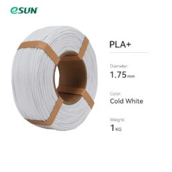 ESun - PLA+ - Blanc Froid (Cold White) - 1,75 Mm - 1 Kg Refill