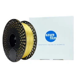 AzureFilm - PLA Silk - Jaune (Yellow) - 1.75 Mm - 1 Kg -3D Prima Boutique high quality 3d printing filament silk yellow