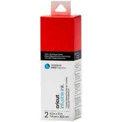 Cricut - 2 Feuilles De Transfert Infusible Ink - Rouge - (11,4x30,5cm)
