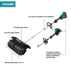 Makita SW400MP 23-1/4-Inch Paddle Sweep Shaft Power Head Attachment -3D Prima Boutique sw400mp 3