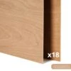 XTool - 18 Feuilles De Contreplaqué - Cerisier - 30 X 30 Cm