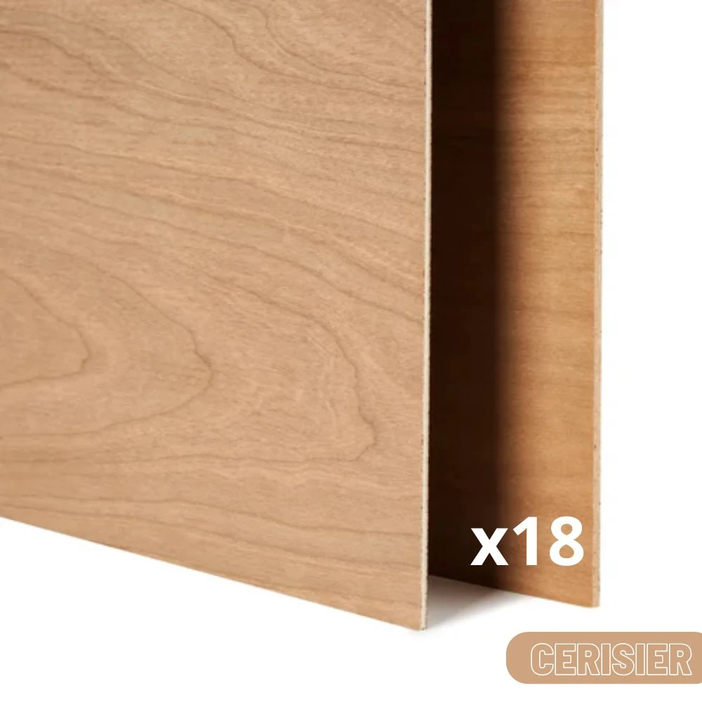 XTool - 18 Feuilles De Contreplaqué - Cerisier - 30 X 30 Cm 1 XTool - 18 Feuilles De Contreplaqué - Cerisier - 30 X 30 Cm
