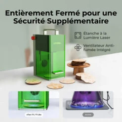 XTool - F1 Lite - Graveur Laser à Diode De 10 W - Portable Et Haute Vitesse -3D Prima Boutique xTool F1 Lite 9 1