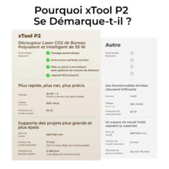 XTool - Pack Education P2 - Découpe Laser Educative - Classe I - 55 W -3D Prima Boutique xTool P2 3 1