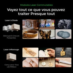 XTool - S1 20W - Kit De Base Avec Le Kit De Sécurité OFFERT 10 XTool - S1 20W - Kit De Base Avec Le Kit De Sécurité OFFERT -3D Prima Boutique xTool Pack Basic S1 Noir 20W 3 3