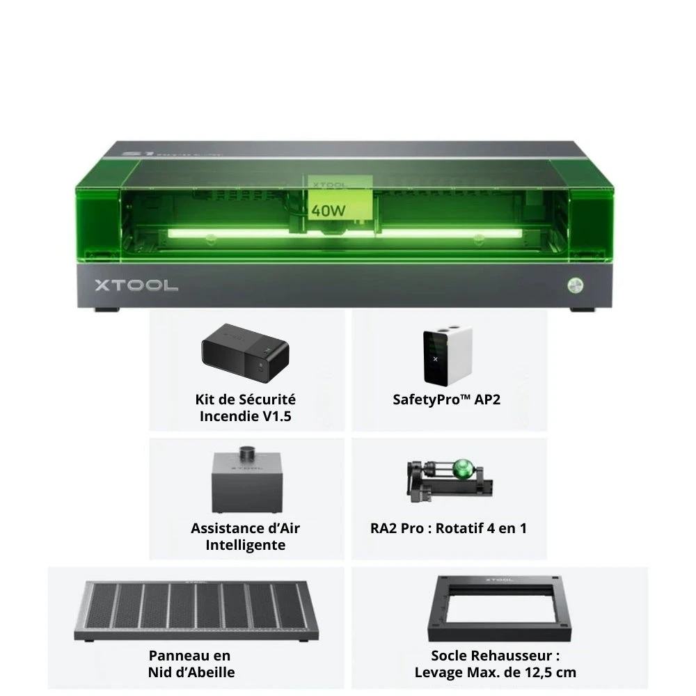 XTool - S1 40W - Kit Complet