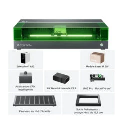 XTool- S1 20W + IR 1064 - Kit Complet