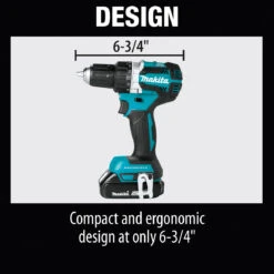Makita XFD12R 18-Volt 1/2-Inch 2.0Ah Compact Cordless Driver-Drill Kit -3D Prima Boutique xfd12r 7
